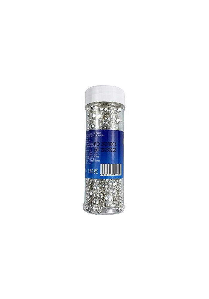 KOOTIPS Sprinkles Sugar Pearls 120g/ 4.2oz, Cupcake Cake Topper mix Sprinkles for Baking Manvscakes Jimmies Cookie Crystal Decorating Nonpareils (Silver) - Image 5